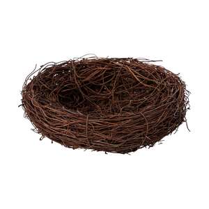 Deko-Osternest aus Rattan 15 cm natur