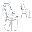 Bild 4 von INGATORP / SKOGSBO  Tisch und 4 Stühle, weiß weiß/dunkelbraun 155/215 cm