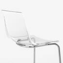 Bild 4 von DOCKSTA / TOBIAS  Tisch und 4 Stühle, weiß weiß/transparent verchromt 103 cm