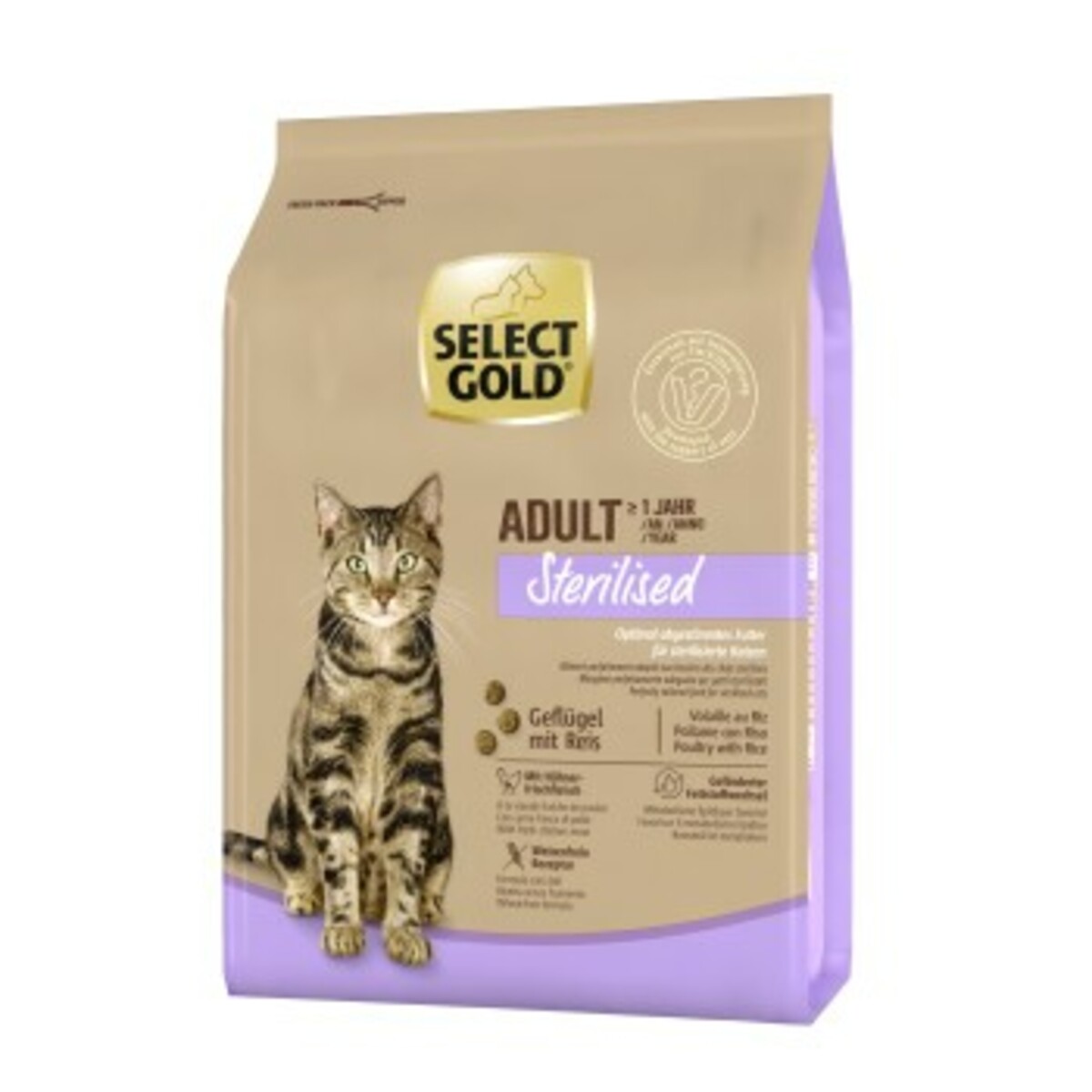 Bild 1 von SELECT GOLD Sterilised Adult Geflügel & Reis 2,5 kg