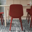 Bild 4 von LISABO / ODGER  Tisch und 4 Stühle, Eschenfurnier/rot 105 cm
