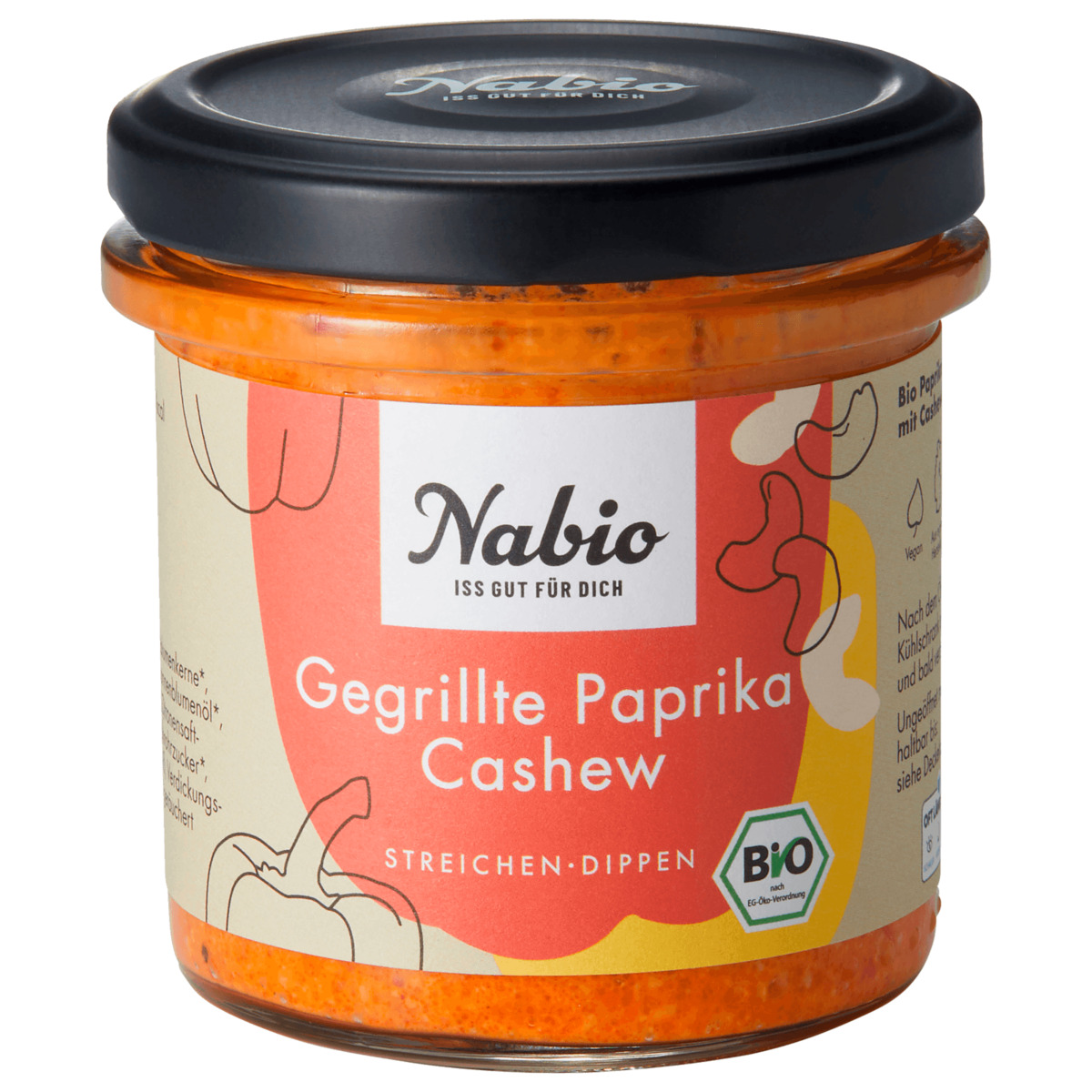 Bild 1 von Nabio Bio Gegrillte Paprika Cashew Aufstrich 135g