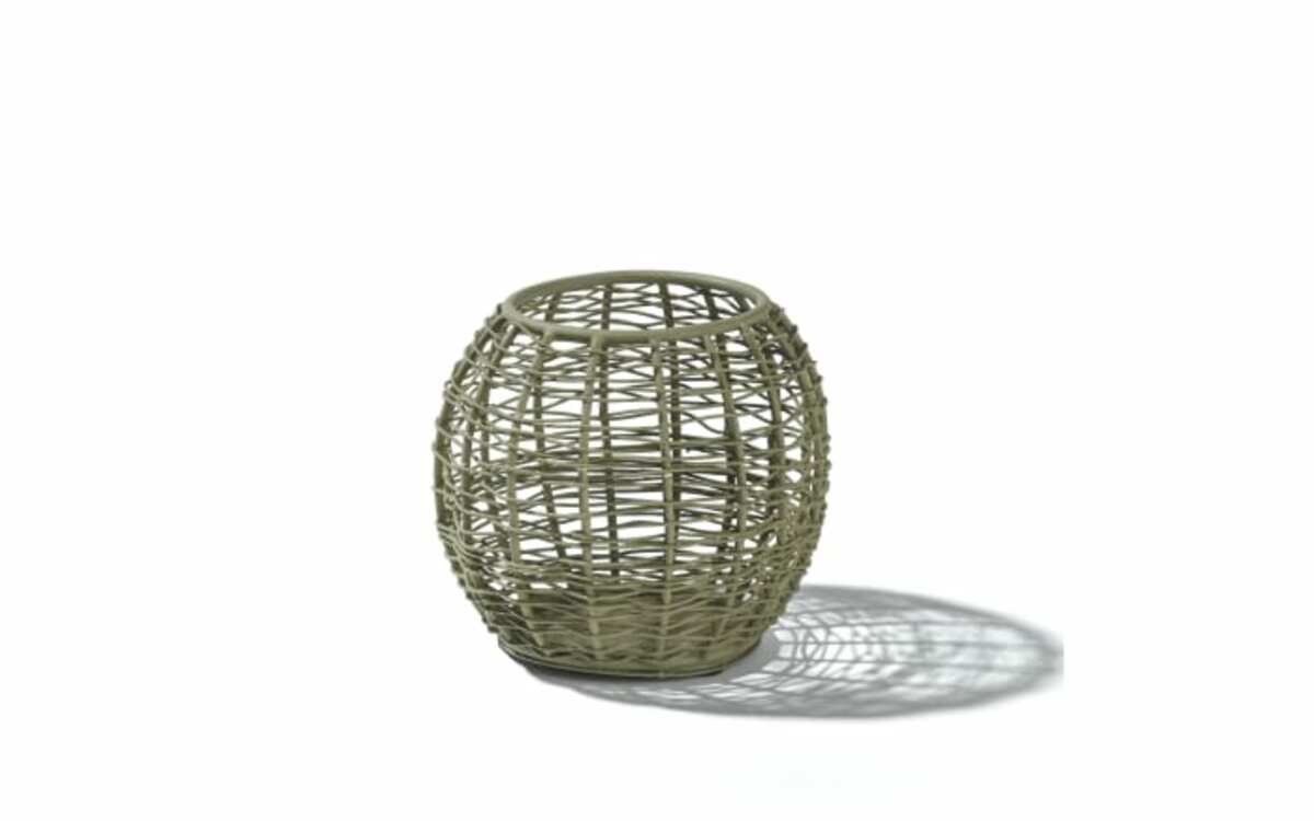 Bild 1 von Windlicht, olivegrün, 12 x 10 x 13 cm