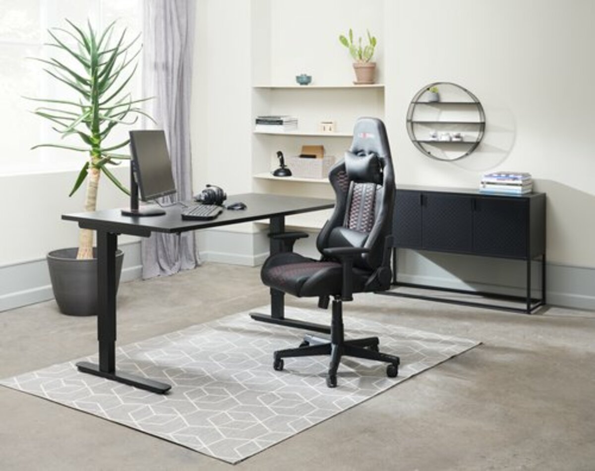 Bild 2 von Gaming-Stuhl NIBE Kunstleder schwarz/rot