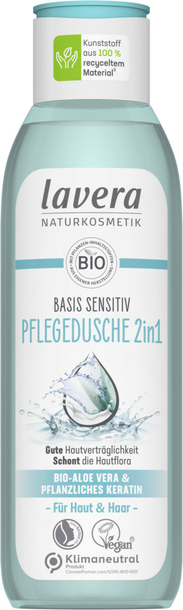 Bild 1 von Lavera Naturkosmetik Basis Sensitiv Pflegedusche 2in1 für Haut & Haar 250ML
