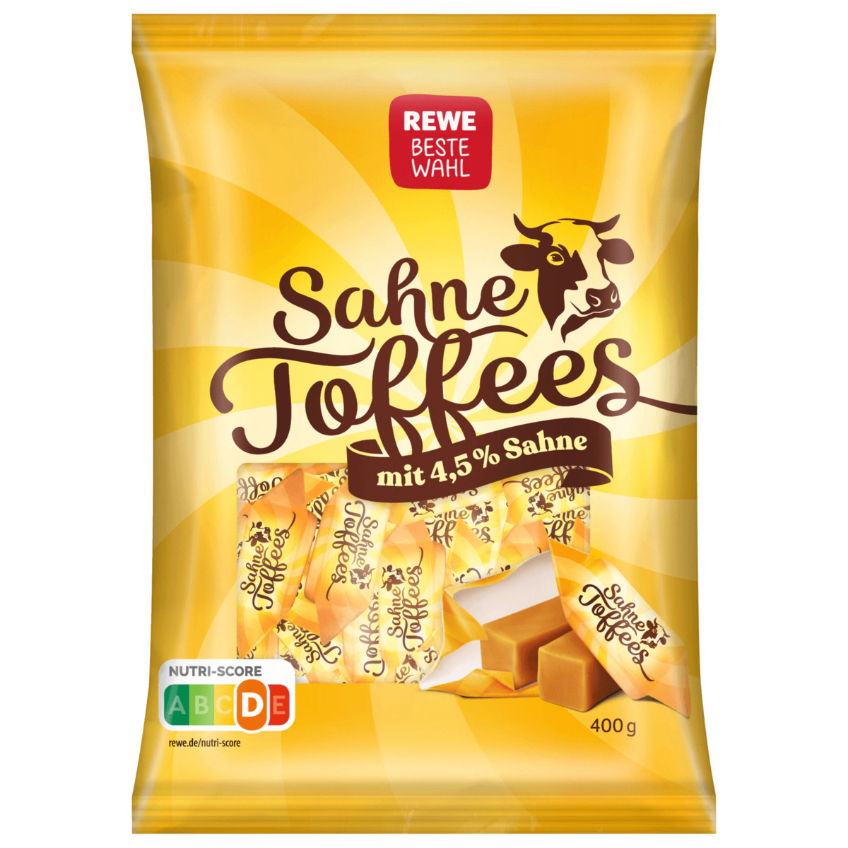 Bild 1 von REWE Beste Wahl Sahne Toffees 400g