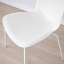 Bild 4 von GRÅSALA / LIDÅS  Tisch und 4 Stühle, grau/weiß weiß 110 cm
