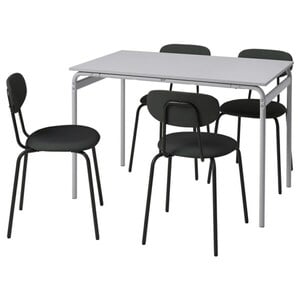 GRÅSALA / ÖSTANÖ  Tisch und 4 Stühle, grau/Remmarn dunkelgrau 110 cm