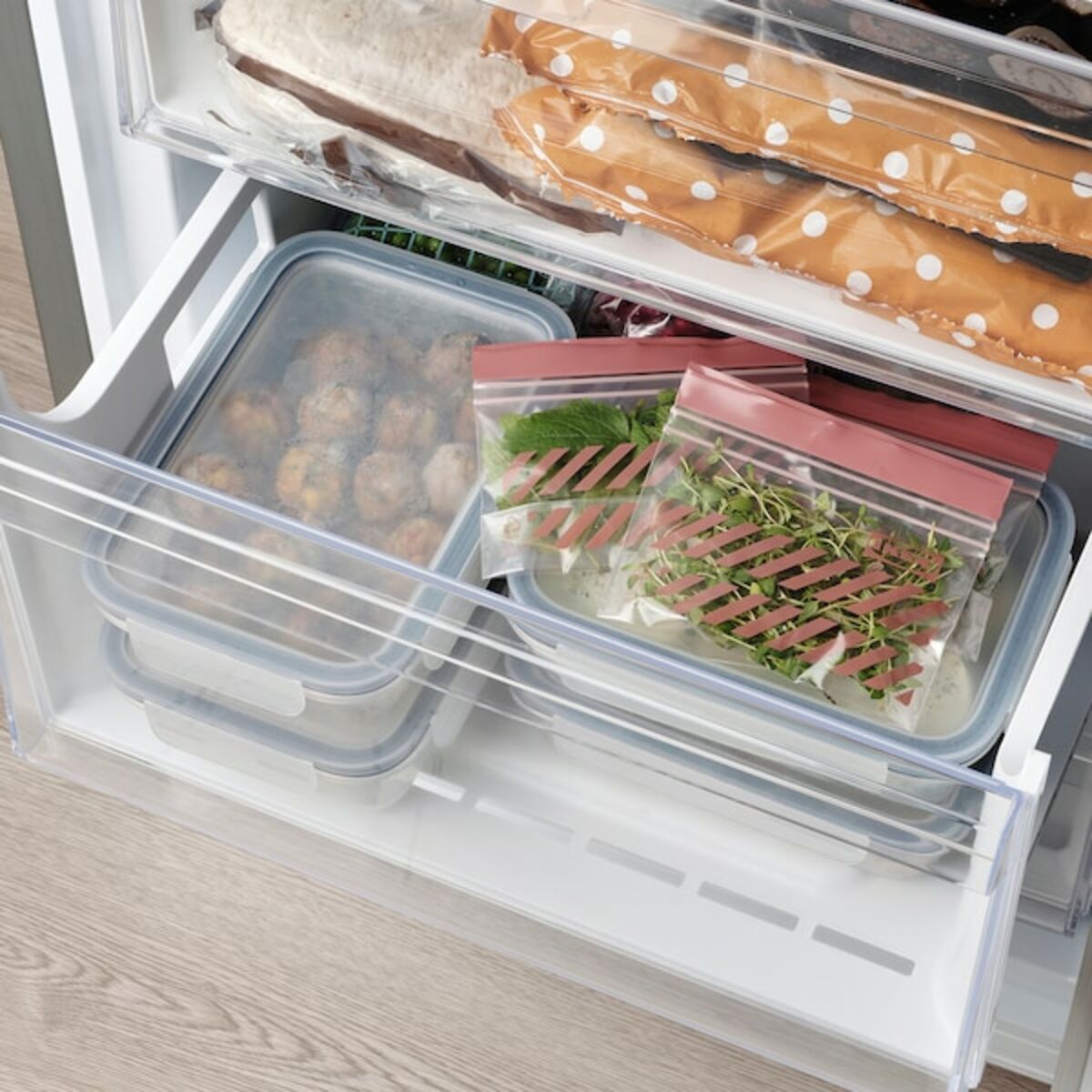 Bild 3 von ISTAD  Beutel, wiederverschließbar, gestreift/rot/braun 0.3 l