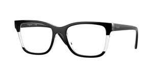 Vogue 0VO5556 3138 Kunststoff Rechteckig Transparent/Schwarz Brille online; Brillengestell; Brillenfassung; Glasses