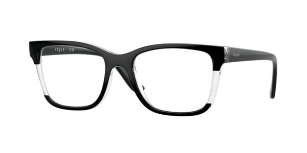 Bild 1 von Vogue 0VO5556 3138 Kunststoff Rechteckig Transparent/Schwarz Brille online; Brillengestell; Brillenfassung; Glasses