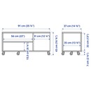 Bild 3 von VIHALS  Couchtisch, dunkelgrau 91x37 cm