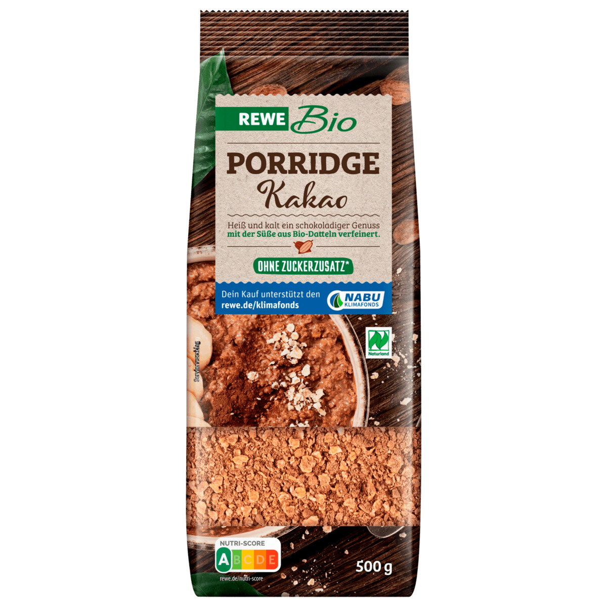 Bild 1 von REWE Bio Porridge Kakao 500g