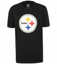 Bild 1 von Fanatics Pittsburgh Steelers Mid Essentials Crest Herren Baumwoll-Shirt 1108M-BLK-PST-EG1 Schwarz