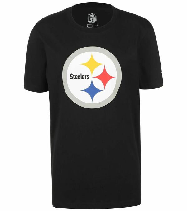 Bild 1 von Fanatics Pittsburgh Steelers Mid Essentials Crest Herren Baumwoll-Shirt 1108M-BLK-PST-EG1 Schwarz