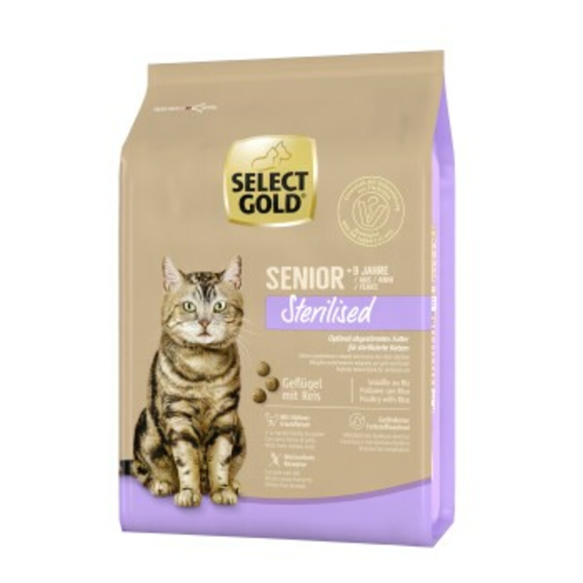 Bild 1 von SELECT GOLD Sterilised Senior Geflügel & Reis 2,5 kg