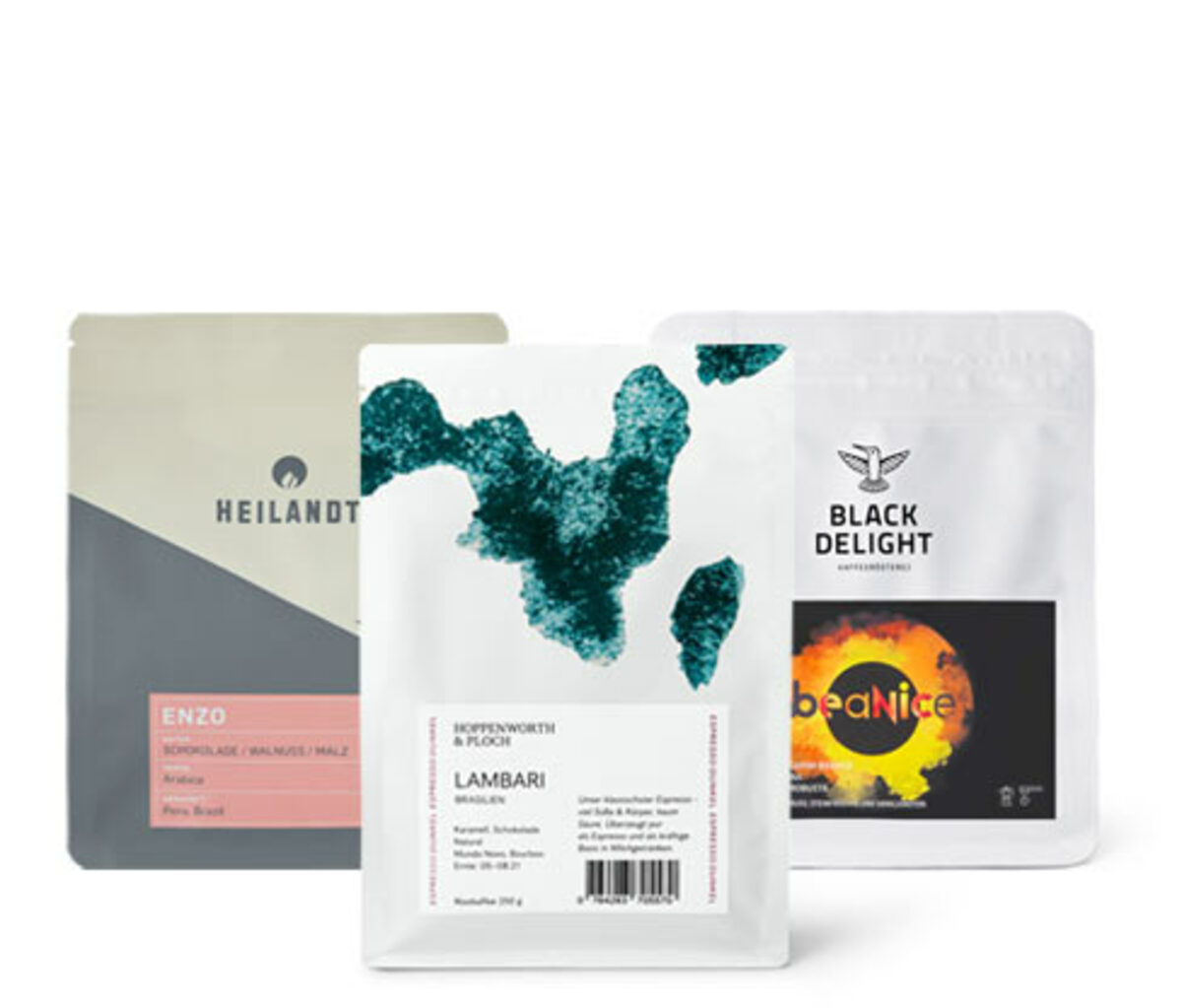 Bild 1 von Vollautomaten Probierpaket "Caffé Crema Entdecker-Set" - 3x 250g Ganze Bohne