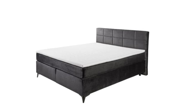 Bild 1 von Boxspringbett Navarra 6, schwarz, 180 x 200 cm