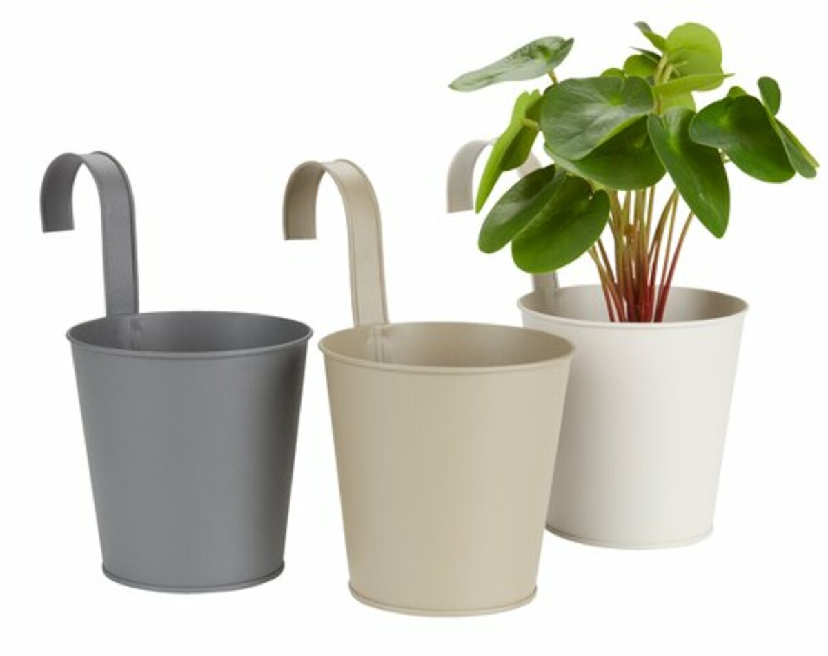 Bild 1 von Balkon-Hängetopf BILLE Ø12xH19 div.