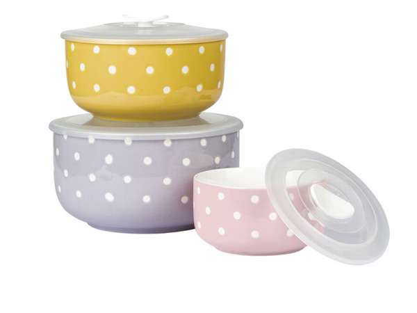 Bild 2 von ERNESTO® Porzellanschüsseln, 3-teilig, mit Deckel