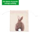 Bild 3 von Geschenksäckchen Ostern aus Baumwolle 15,5 x 13,5 cm natur (Motivauswahl erfolgt zufällig)