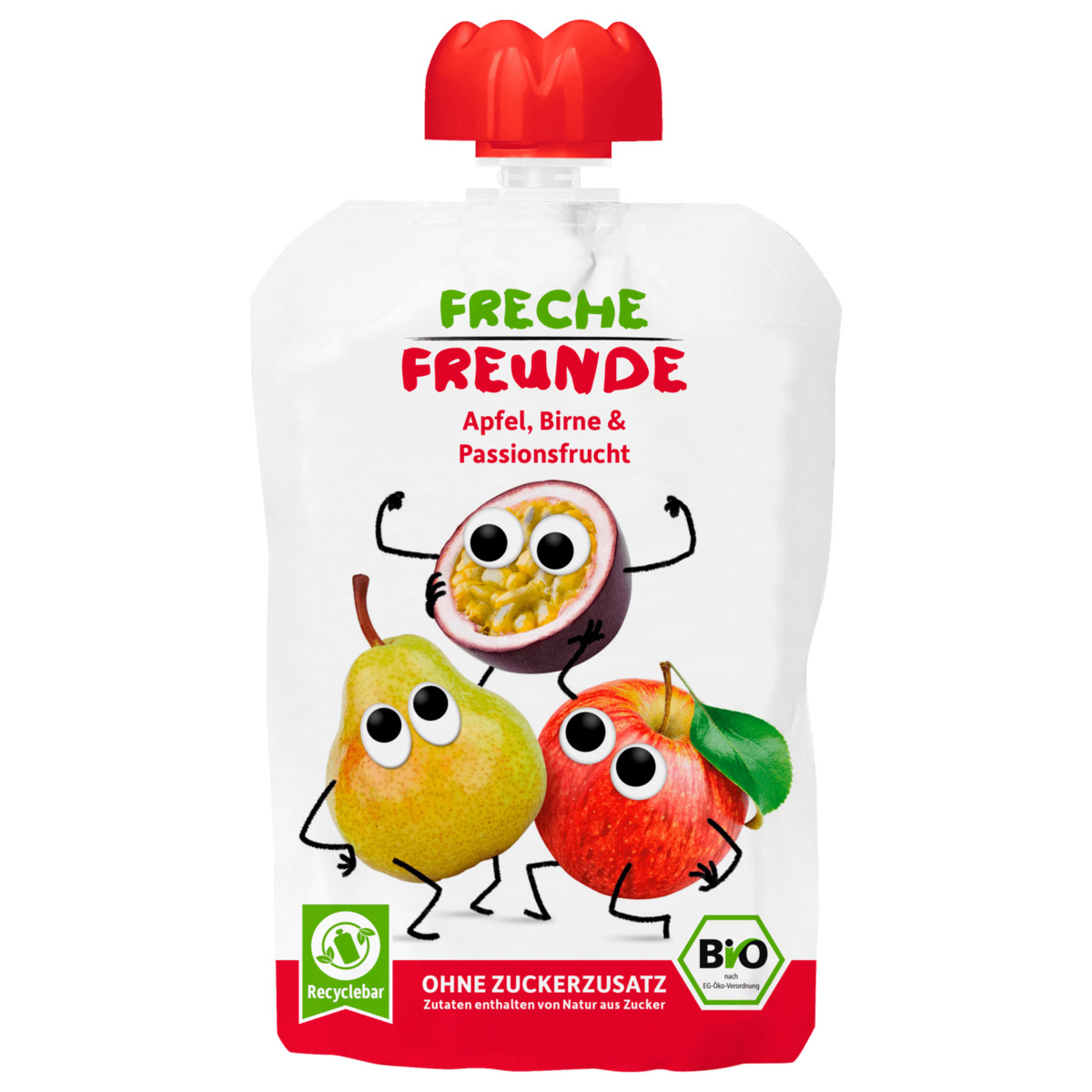 Bild 1 von Erdbär Freche Freunde Bio Apfel, Birne & Passionsfrucht 100g