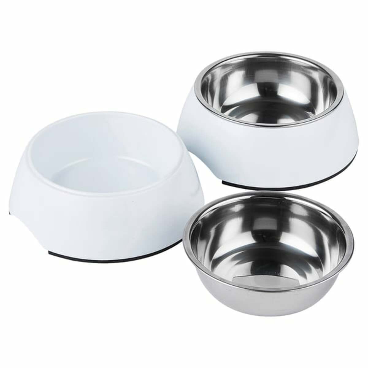 Bild 2 von ZooRoyal Melamin-Napf L 700ml 2er Set weiß 700ml