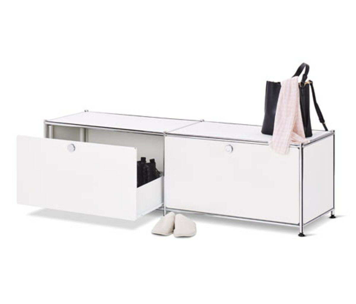 Bild 1 von Lowboard Metall »CN3« mit Schubladen, weiß