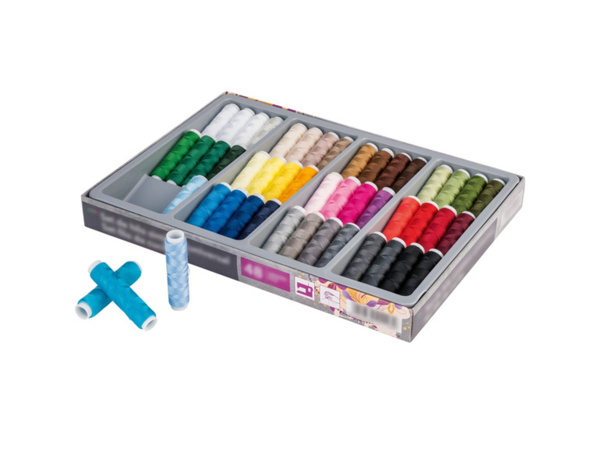 Bild 1 von crelando® Syngarn-Allesnäher-Set, 48-teilig, 
         2400-m