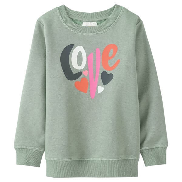 Bild 1 von Mädchen Sweatshirt mit großem Print SALBEI