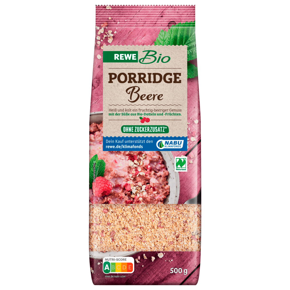 Bild 1 von REWE Bio Porridge Beere 500g