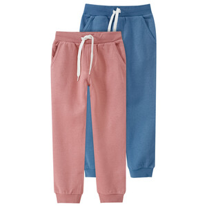 2 Jungen Jogginghosen mit Tunnelzug TERRACOTTA / BLAUGRAU