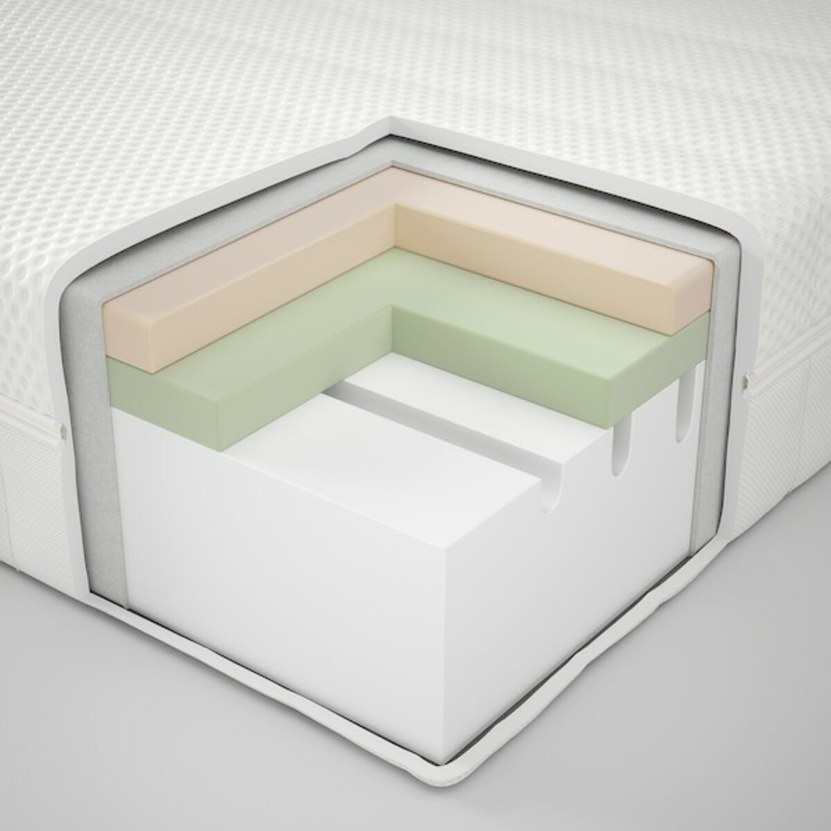 Bild 3 von ÅKREHAMN  Schaummatratze, mittelfest/weiß 140x200 cm