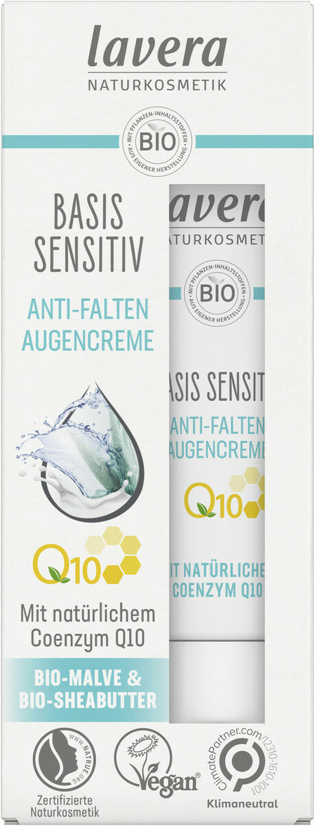 Bild 1 von Lavera Naturkosmetik Basis Sensitiv Anti-Falten Augencreme Q10 15ML