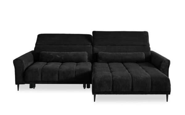 Bild 3 von Wohnlandschaft Logan, schwarz, Ottomane rechts, inkl. Funktionen