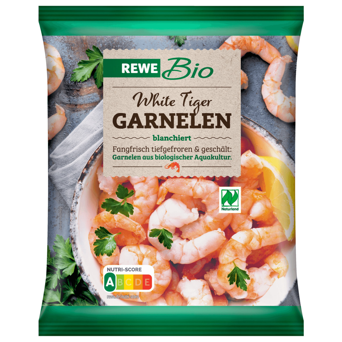 Bild 1 von REWE Bio Naturland White Tiger Garnelen 256g