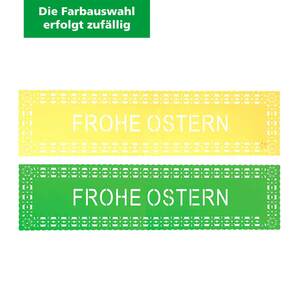 Tischläufer "Frohe Ostern" aus Filz 120 x 30 cm grün oder gelb (Farbauswahl erfolgt zufällig)