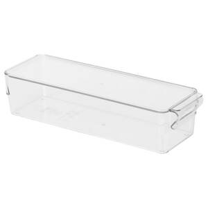 KLIPPKAKTUS  Aufbewahrungsbox für Kühlschrank, transparent 32x10x8 cm
