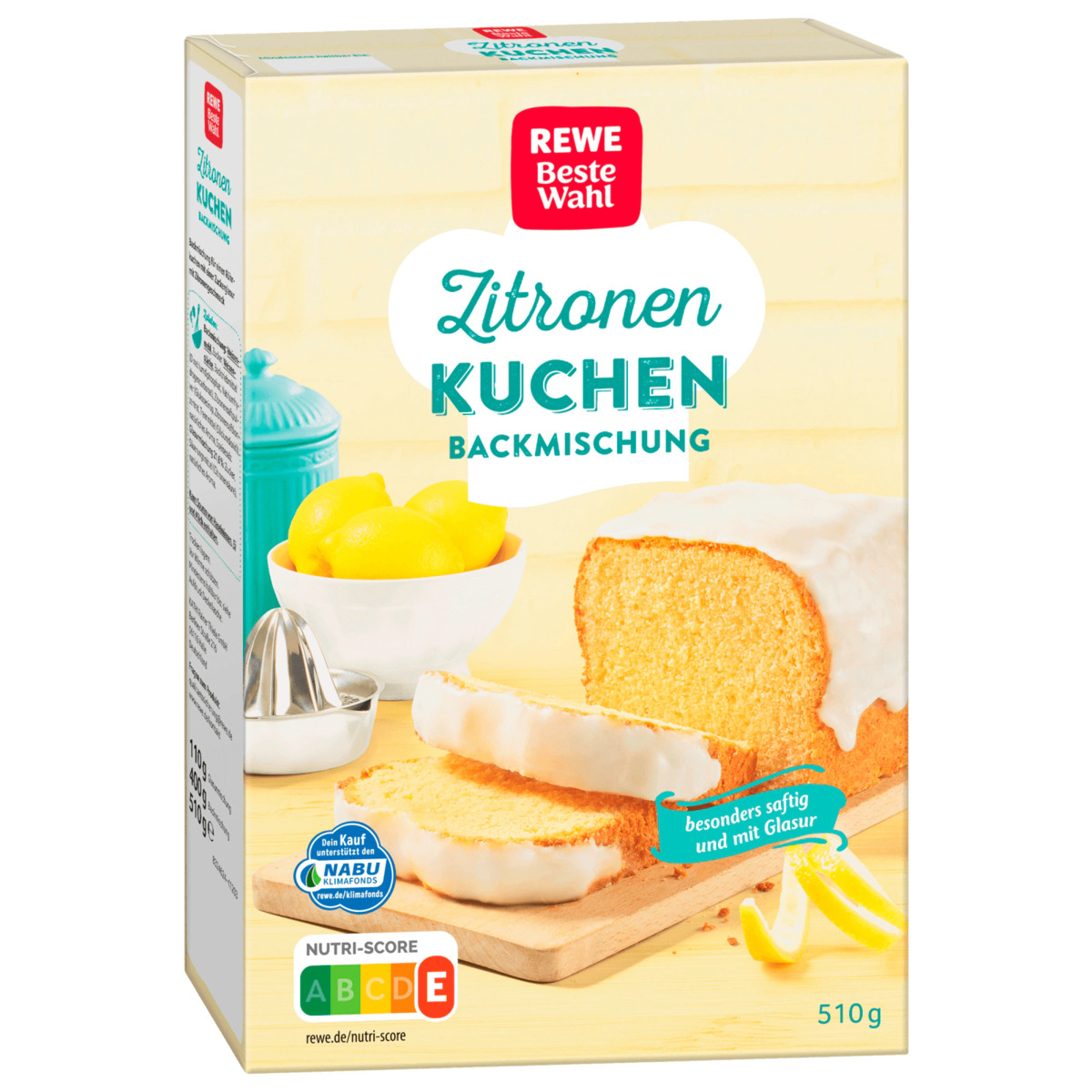 Bild 1 von REWE Beste Wahl Zitronenkuchen Backmischung 490g
