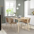 Bild 2 von LISABO / KRYLBO  Tisch und 4 Stühle, Eschenfurnier/Tonerud dunkelbeige 140 cm