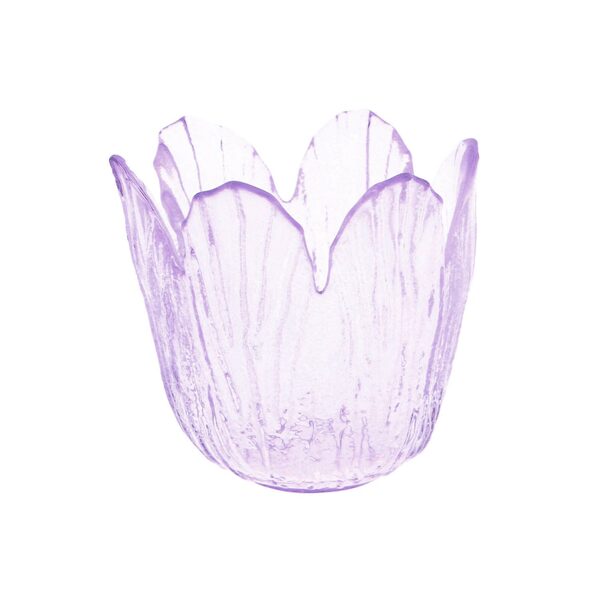 Bild 1 von Teelichthalter Tulpe aus Glas lila