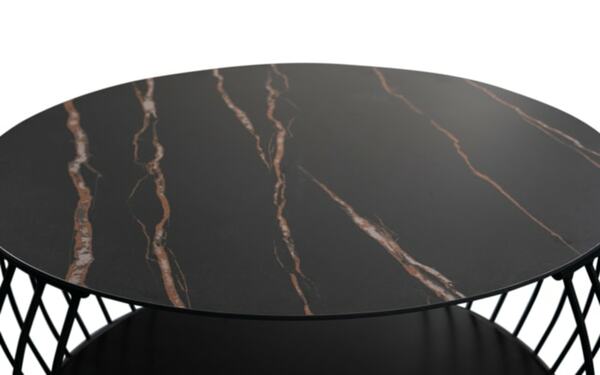 Bild 2 von Couchtisch Macau 1, Stein/schwarz, 60 cm