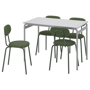 GRÅSALA / ÖSTANÖ  Tisch und 4 Stühle, grau/Remmarn tiefgrün 110 cm