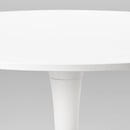 Bild 3 von DOCKSTA / TOBIAS  Tisch und 4 Stühle, weiß weiß/transparent verchromt 103 cm