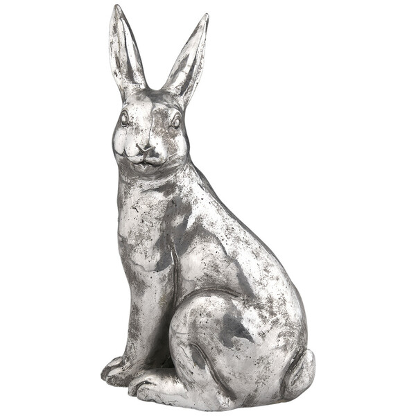 Bild 1 von Großer Deko-Hase in Silber-Optik SILBER