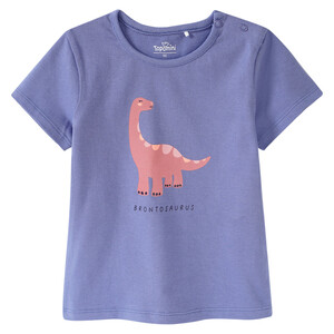 Baby T-Shirt mit Dino-Motiv LILA