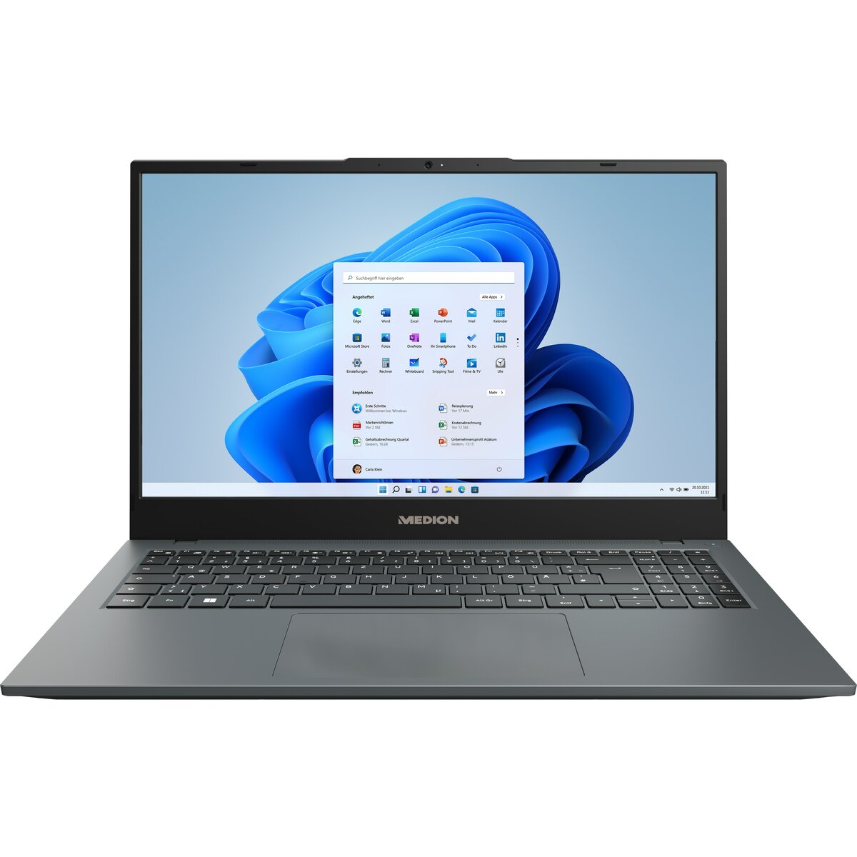 Bild 1 von MEDION E15423 Laptop , Intel® Core™ i7-1165G7, Windows 11 Home, 39,6 cm (15,6'') FHD Display, 512 GB SSD, 16 GB RAM