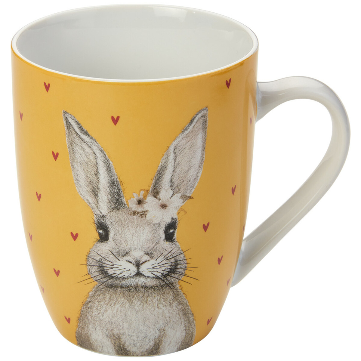 Bild 1 von Tasse mit Hasen-Motiv GELB / WEISS
