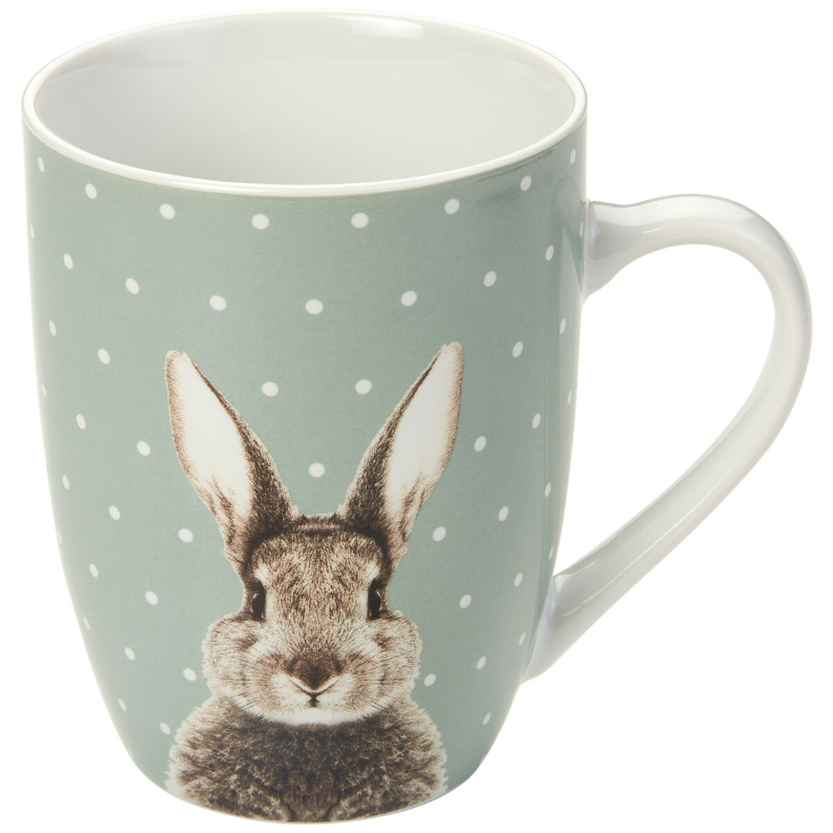 Bild 1 von Tasse mit Hasen-Motiv SALBEI / WEISS