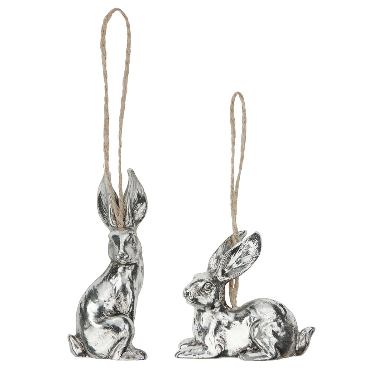 Bild 1 von 2 Deko-Hänger in Hasen-Form SILBER